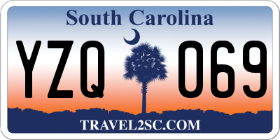 SC license plate YZQ069