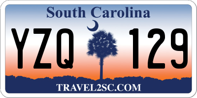 SC license plate YZQ129