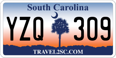 SC license plate YZQ309