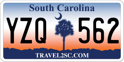 SC license plate YZQ562