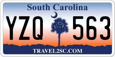 SC license plate YZQ563