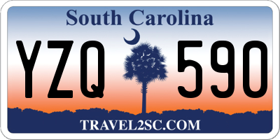 SC license plate YZQ590