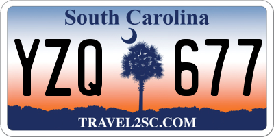 SC license plate YZQ677