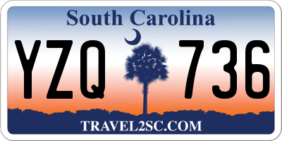 SC license plate YZQ736