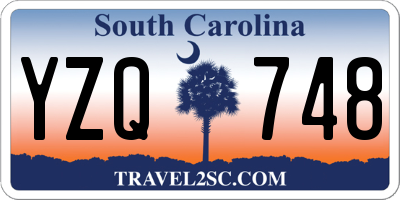 SC license plate YZQ748