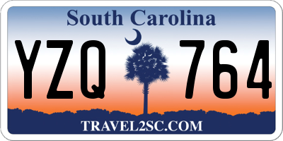 SC license plate YZQ764