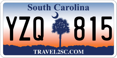SC license plate YZQ815