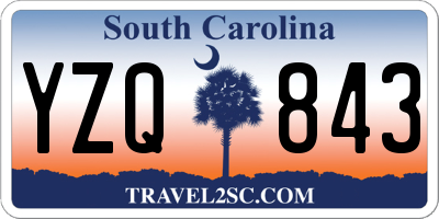 SC license plate YZQ843