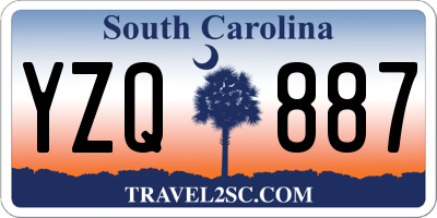 SC license plate YZQ887