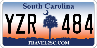 SC license plate YZR484