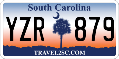 SC license plate YZR879