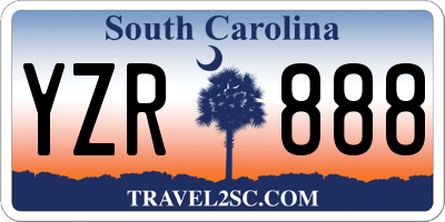 SC license plate YZR888