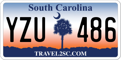 SC license plate YZU486