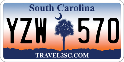SC license plate YZW570