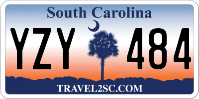 SC license plate YZY484