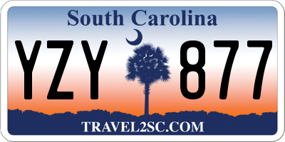 SC license plate YZY877