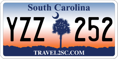 SC license plate YZZ252