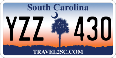 SC license plate YZZ430