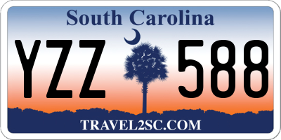 SC license plate YZZ588