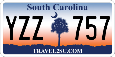 SC license plate YZZ757