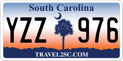 SC license plate YZZ976
