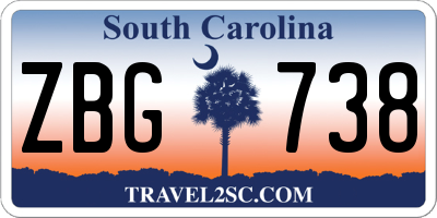 SC license plate ZBG738