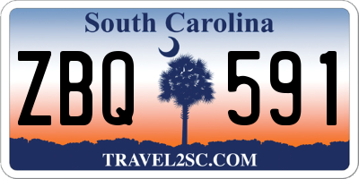 SC license plate ZBQ591