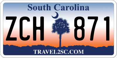 SC license plate ZCH871