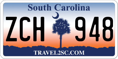 SC license plate ZCH948