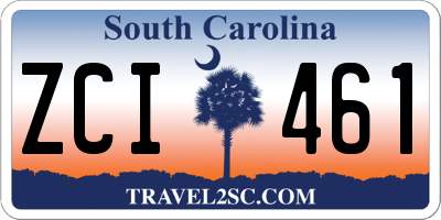 SC license plate ZCI461