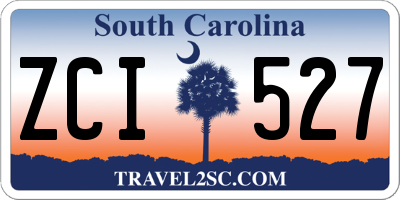 SC license plate ZCI527