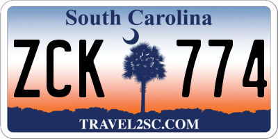 SC license plate ZCK774