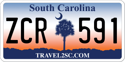 SC license plate ZCR591