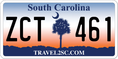 SC license plate ZCT461