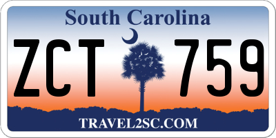SC license plate ZCT759