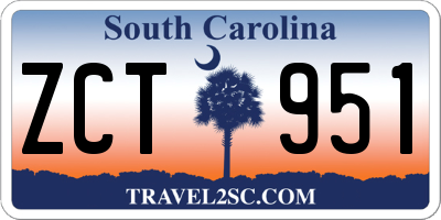 SC license plate ZCT951