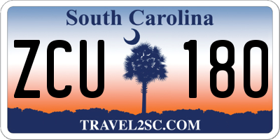 SC license plate ZCU180