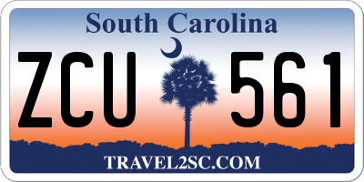 SC license plate ZCU561