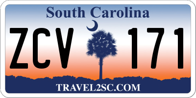 SC license plate ZCV171