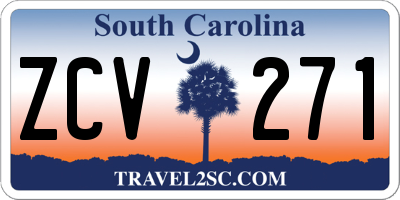 SC license plate ZCV271