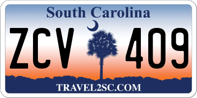 SC license plate ZCV409