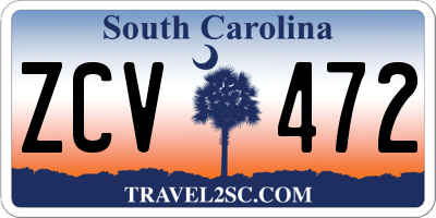 SC license plate ZCV472