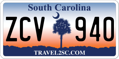 SC license plate ZCV940