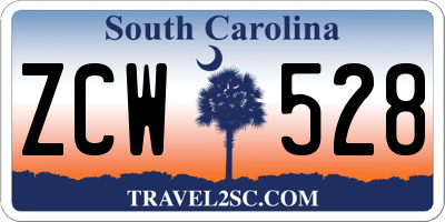 SC license plate ZCW528