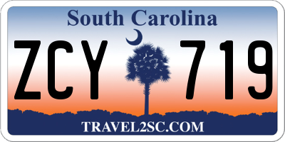 SC license plate ZCY719