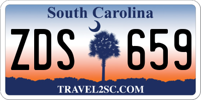 SC license plate ZDS659
