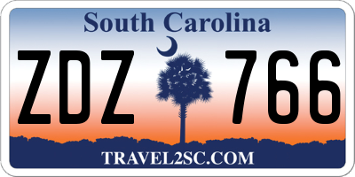 SC license plate ZDZ766