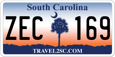 SC license plate ZEC169