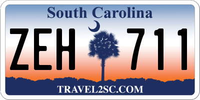 SC license plate ZEH711