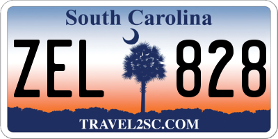 SC license plate ZEL828
